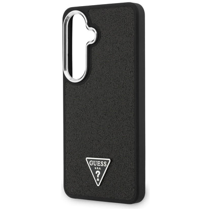MagSafe-etui til Samsung Galaxy S26 Plus S947, Guess, Fast Glitter Triangle Logo, Sort