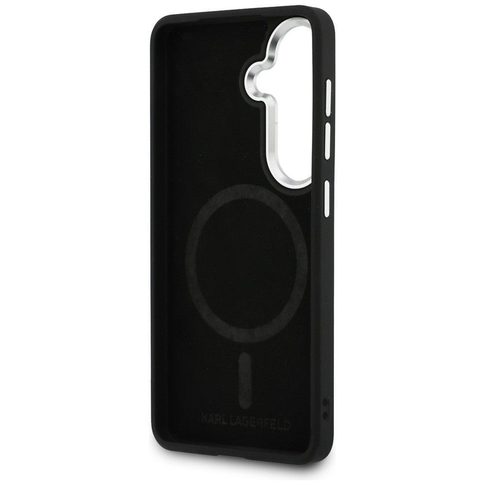 MagSafe cover til Samsung Galaxy S26 Plus S947, Karl Lagerfeld, Initial Logo Debossed, Brun
