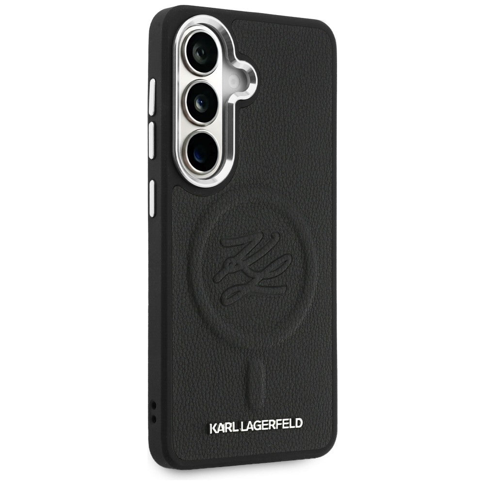 MagSafe cover til Samsung Galaxy S26 Plus S947, Karl Lagerfeld, Initial Logo Debossed, Sort