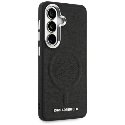 MagSafe cover til Samsung Galaxy S26 Plus S947, Karl Lagerfeld, Initial Logo Debossed, Sort