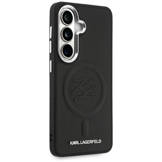 MagSafe cover til Samsung Galaxy S26 Plus S947, Karl Lagerfeld, Initial Logo Debossed, Sort