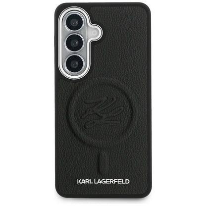 MagSafe cover til Samsung Galaxy S26 Plus S947, Karl Lagerfeld, Initial Logo Debossed, Sort