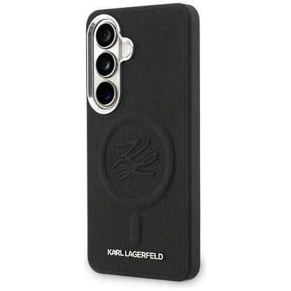 MagSafe cover til Samsung Galaxy S26 Plus S947, Karl Lagerfeld, Initial Logo Debossed, Sort