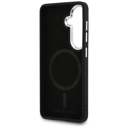 MagSafe cover til Samsung Galaxy S26 Plus S947, Karl Lagerfeld, Initial Logo Debossed, Sort