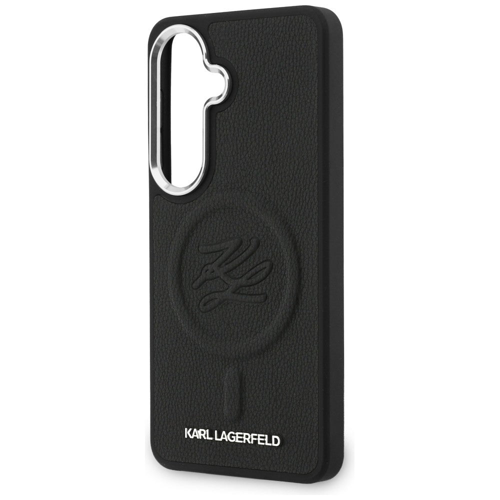 MagSafe cover til Samsung Galaxy S26 Plus S947, Karl Lagerfeld, Initial Logo Debossed, Sort