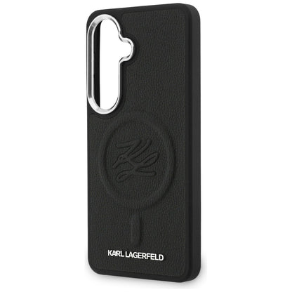 MagSafe cover til Samsung Galaxy S26 Plus S947, Karl Lagerfeld, Initial Logo Debossed, Sort