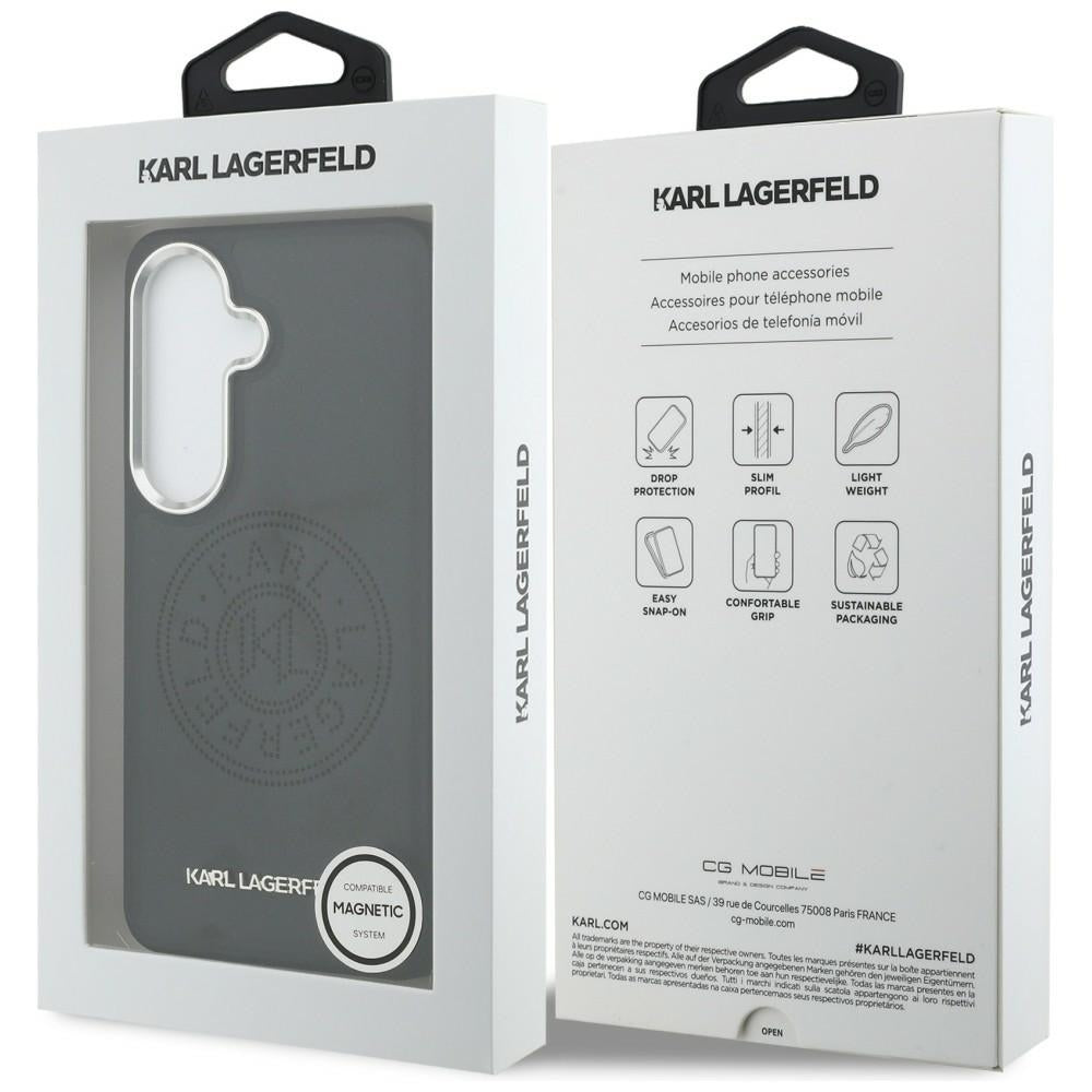 MagSafe-etui til Samsung Galaxy S26 Plus S947, Karl Lagerfeld, Karl Round Point Logo, Sort