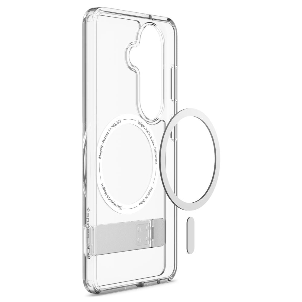 MagSafe Case for Samsung Galaxy S26 Plus S947, Spigen, Ultra Hybrid S, White Transparent ACS11050