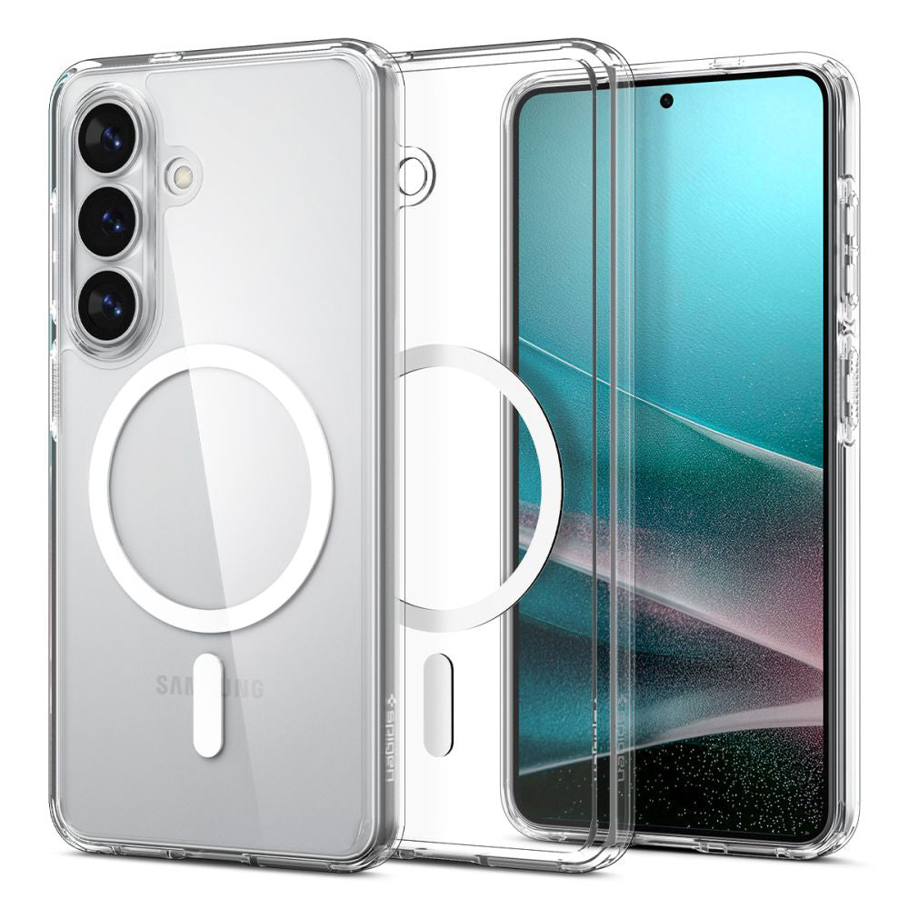MagSafe cover til Samsung Galaxy S26 Plus S947, Spigen, Ultra Hybrid, Gennemsigtig Hvid ACS10709