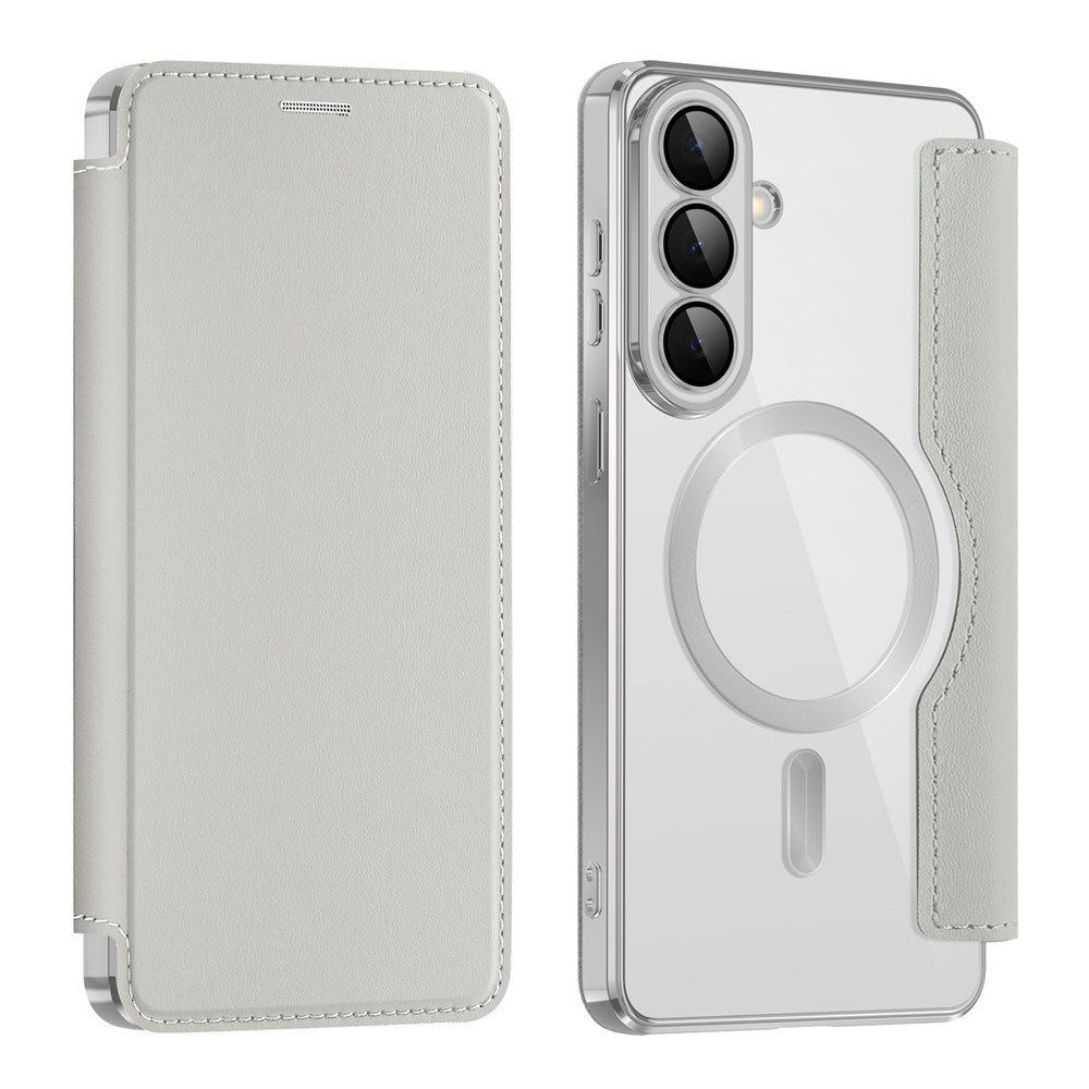 MagSafe cover til Samsung Galaxy S26 Plus, Techsuit, SmartMag Book, Grå