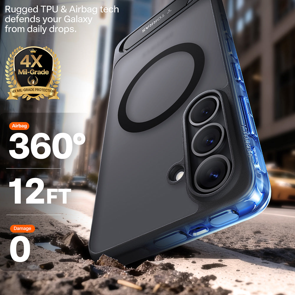 MagSafe cover til Samsung Galaxy S26 Plus, Torras, Pstand, Sort