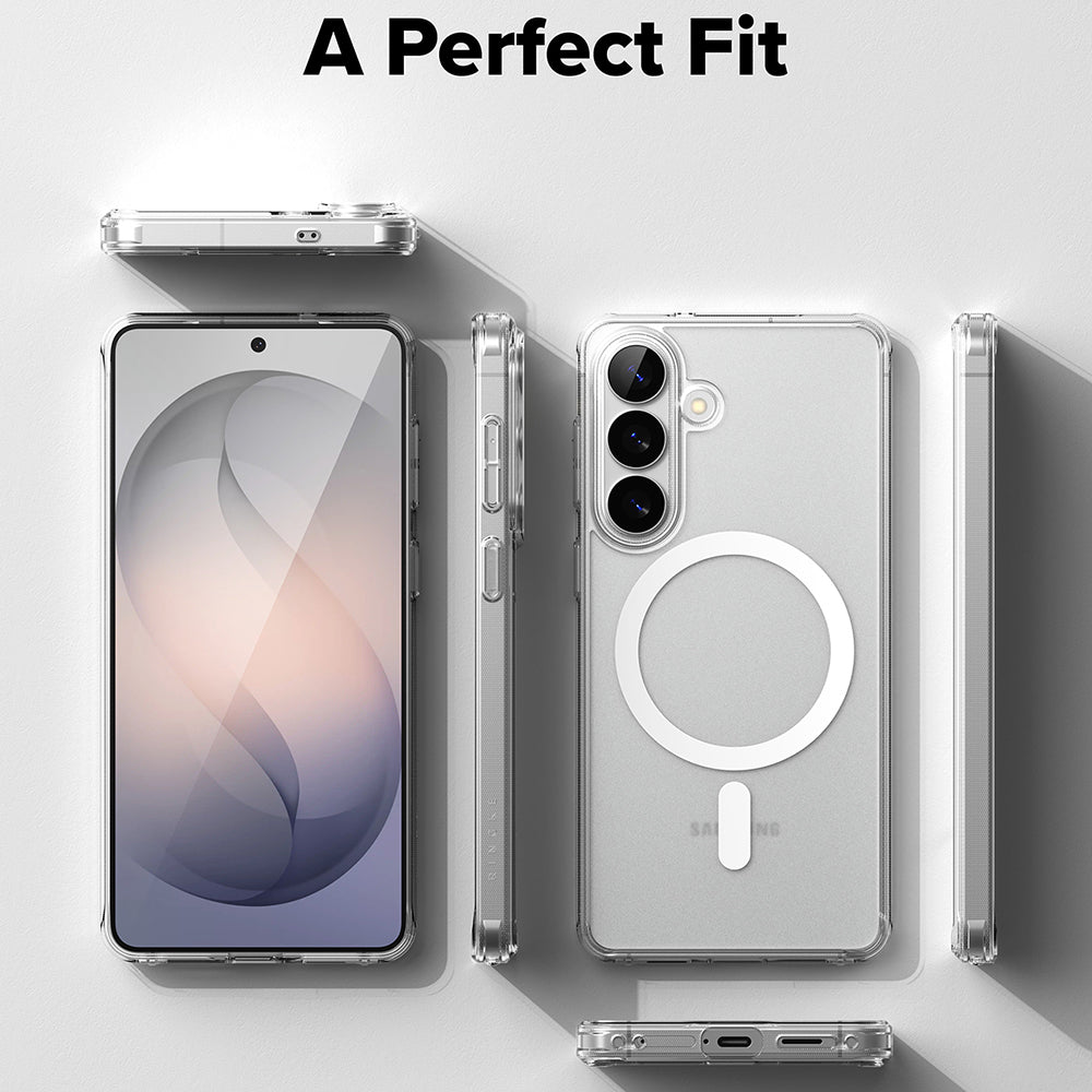 MagSafe cover til Samsung Galaxy S26, Ringke, Fusion, Mat Transparent