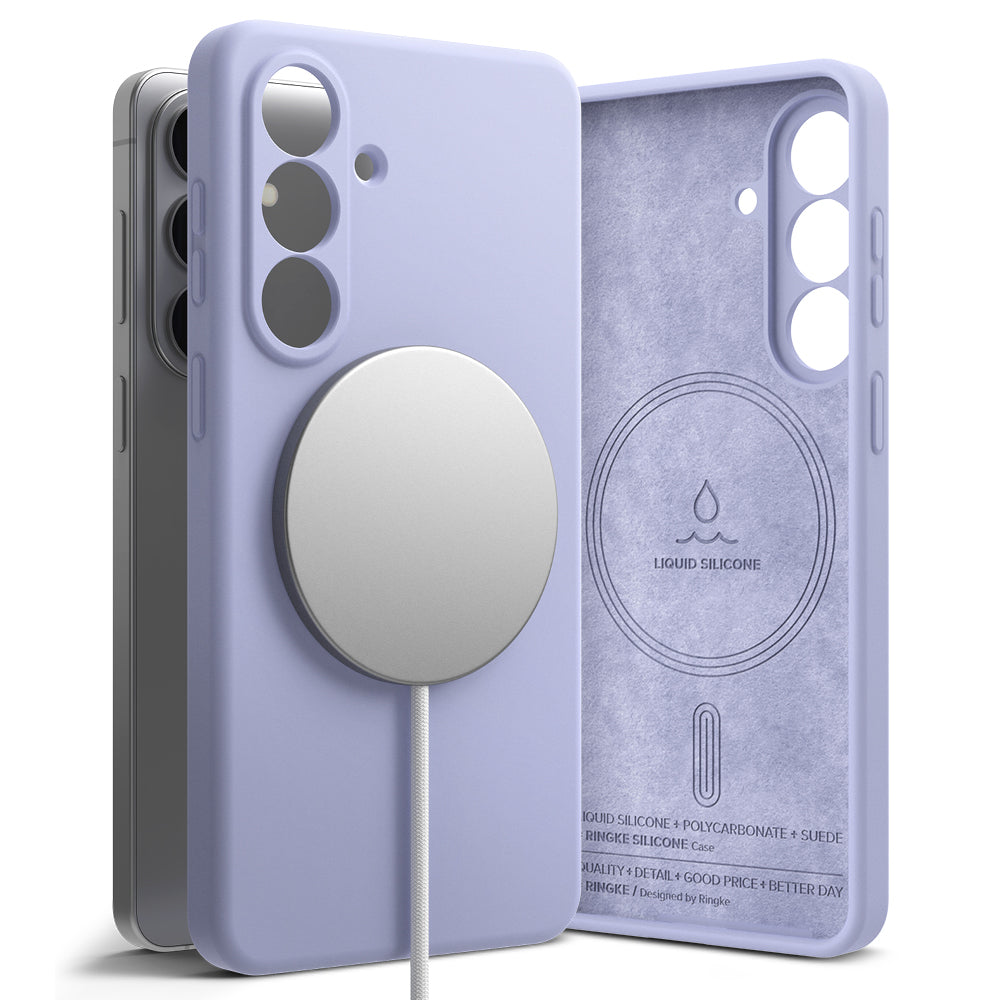 MagSafe cover til Samsung Galaxy S26 S942, Ringke, Silikone, Lilla