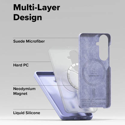 MagSafe cover til Samsung Galaxy S26 S942, Ringke, Silikone, Lilla