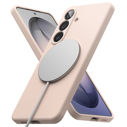 MagSafe cover til Samsung Galaxy S26 S942, Ringke, Silikone, Pink