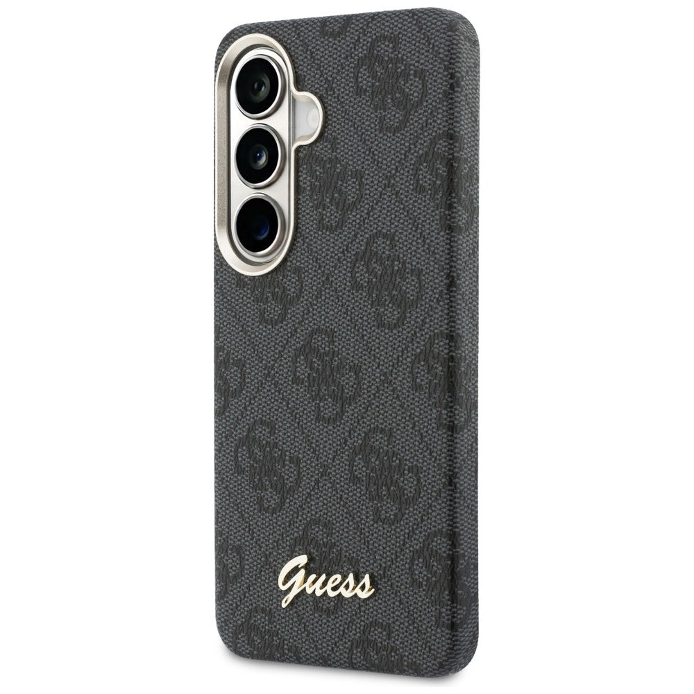MagSafe cover til Samsung Galaxy S26 S942, Guess, 4G Script Logo, Sort