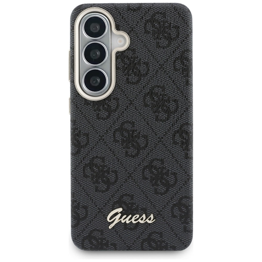 MagSafe cover til Samsung Galaxy S26 S942, Guess, 4G Script Logo, Sort
