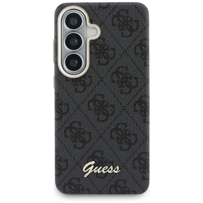 MagSafe cover til Samsung Galaxy S26 S942, Guess, 4G Script Logo, Sort