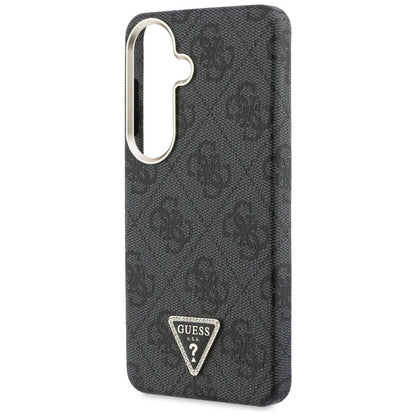 MagSafe Case for Samsung Galaxy S26 S942, Guess, 4G Triangle Logo, Black