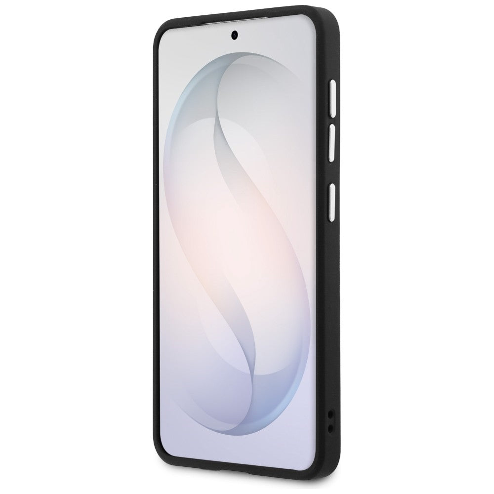 MagSafe cover til Samsung Galaxy S26 S942, Guess, Embossed Ring Triangle Logo, Sort