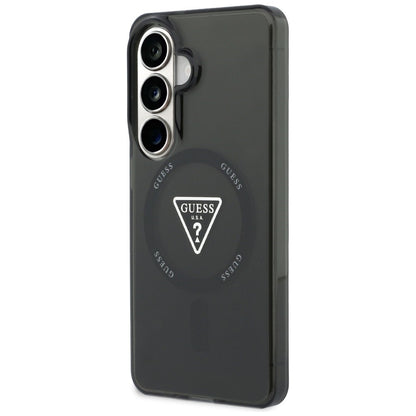 MagSafe cover til Samsung Galaxy S26 S942, Guess, IML Gradient Triangle Logo, Sort