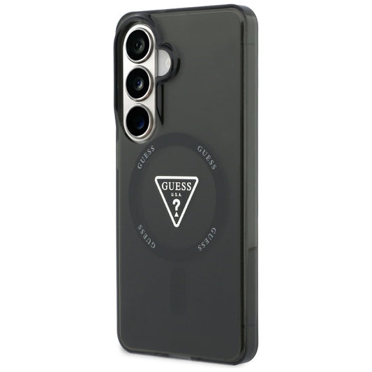 MagSafe cover til Samsung Galaxy S26 S942, Guess, IML Gradient Triangle Logo, Sort