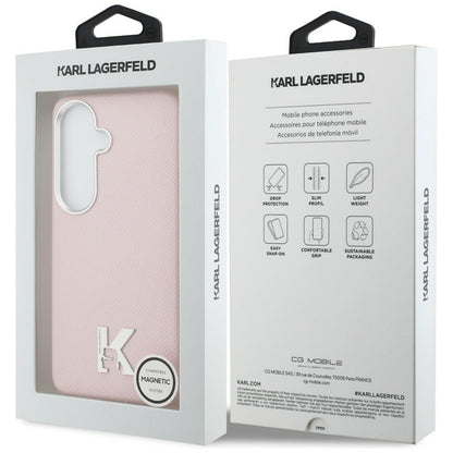 MagSafe cover til Samsung Galaxy S26 S942, Karl Lagerfeld, Karl Head Logo, Pink