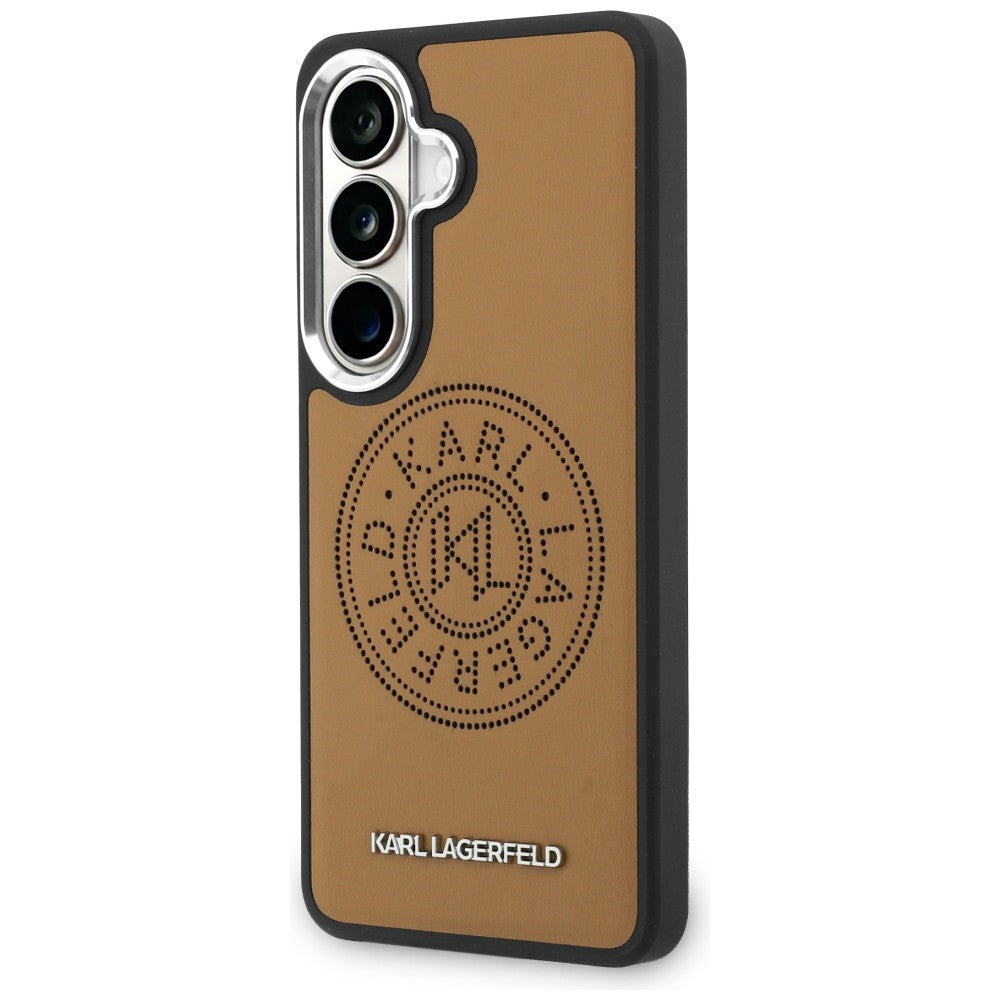 MagSafe cover til Samsung Galaxy S26 S942, Karl Lagerfeld, Karl Round Point Logo, Brun