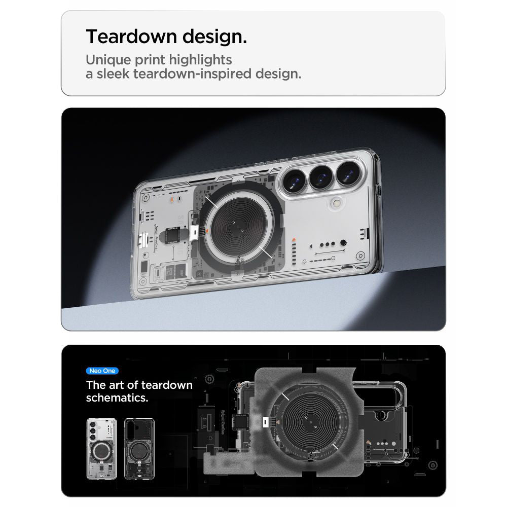 MagSafe cover til Samsung Galaxy S26 S942, Spigen, Ultra Hybrid Neo One, Gennemsigtig ACS11218