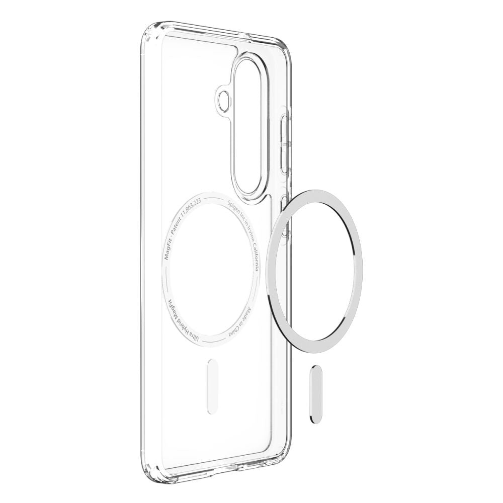 MagSafe cover til Samsung Galaxy S26 S942, Spigen, Ultra Hybrid, Transparent Hvid ACS10734