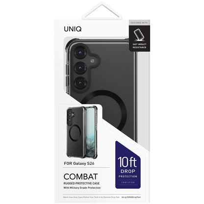 MagSafe cover til Samsung Galaxy S26 S942, UNIQ, Combat MagClick, Sort
