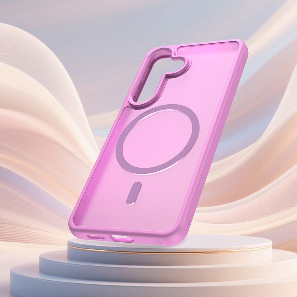 MagSafe cover til Samsung Galaxy S26, Techsuit, HaloFrost II, Pink