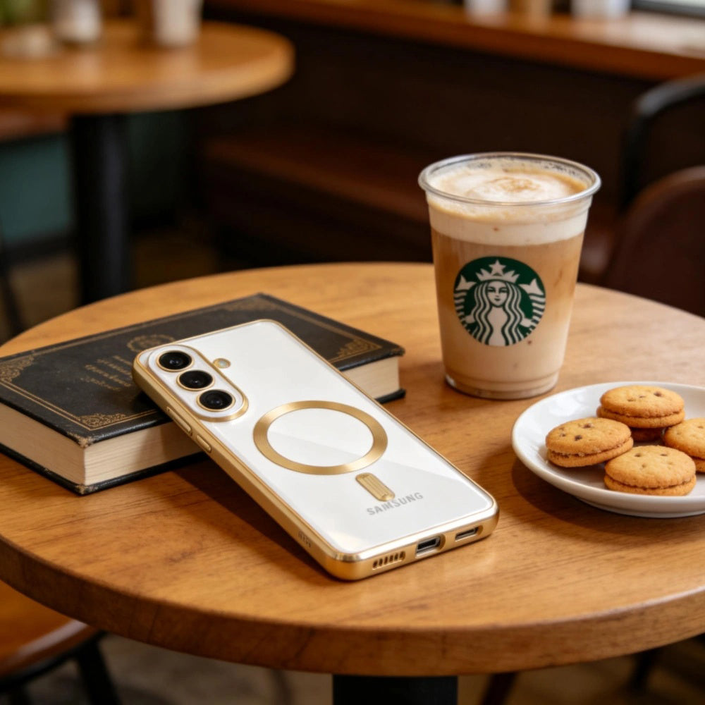 MagSafe cover til Samsung Galaxy S26 S942, Techsuit, Luxury Crystal, Sort