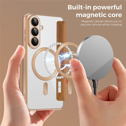 MagSafe cover til Samsung Galaxy S26, Techsuit, SmartMag Book, Brun
