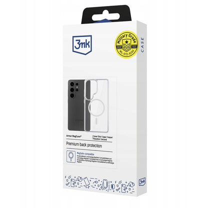 MagSafe cover til Samsung Galaxy S26 Ultra, 3MK, Armor MagCase, Gennemsigtig