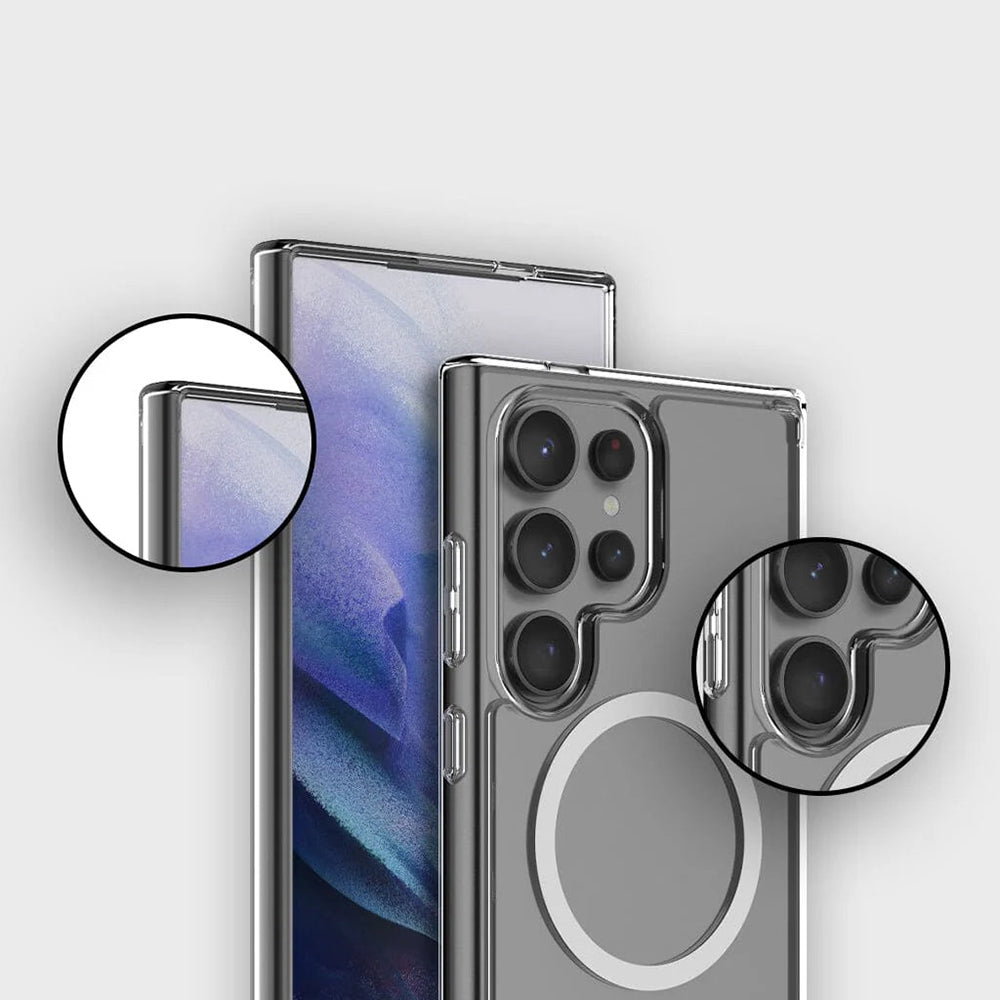 MagSafe Case for Samsung Galaxy S26 Ultra S948, Blueo, Crystal+ Anti-Drop, Transparent