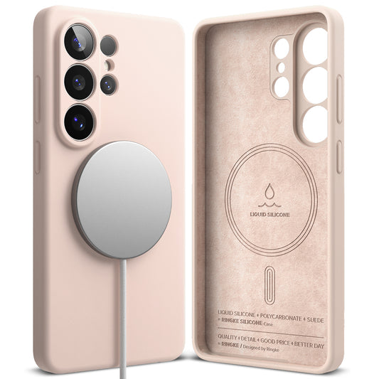 MagSafe cover til Samsung Galaxy S26 Ultra, Ringke, Silikone, Pink