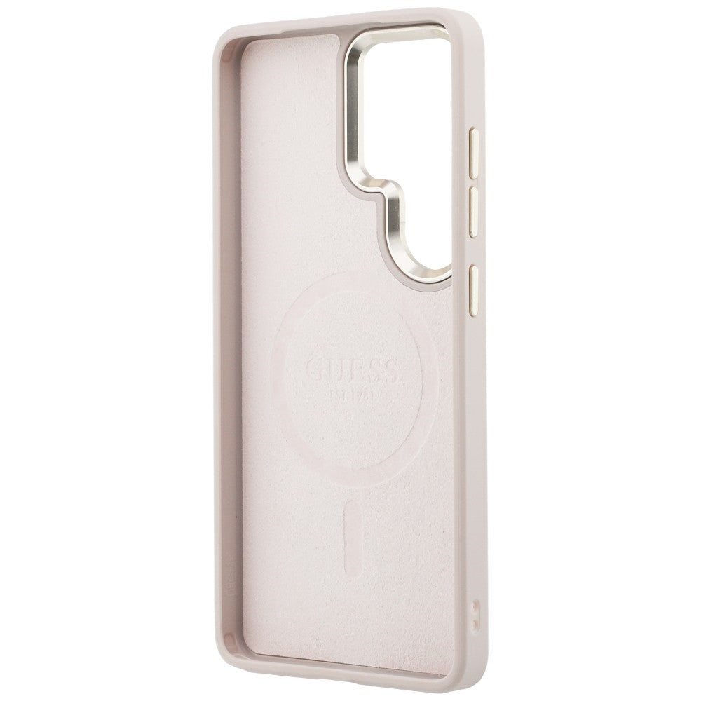 MagSafe cover til Samsung Galaxy S26 Ultra S948, Guess, 4G Embossed Ring, Pink