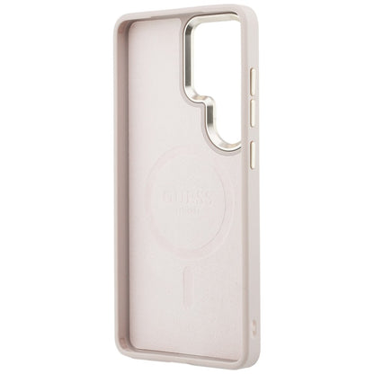 MagSafe cover til Samsung Galaxy S26 Ultra S948, Guess, 4G Embossed Ring, Pink