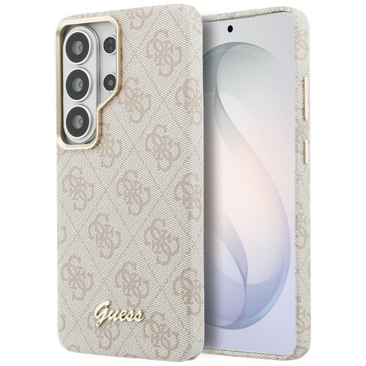 MagSafe cover til Samsung Galaxy S26 Ultra S948, Guess, 4G Script Logo, Pink