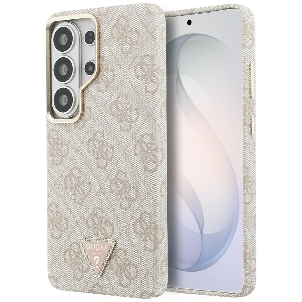 MagSafe Case for Samsung Galaxy S26 Ultra S948, Guess, 4G Triangle Logo, Pink