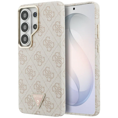 MagSafe Case for Samsung Galaxy S26 Ultra S948, Guess, 4G Triangle Logo, Pink