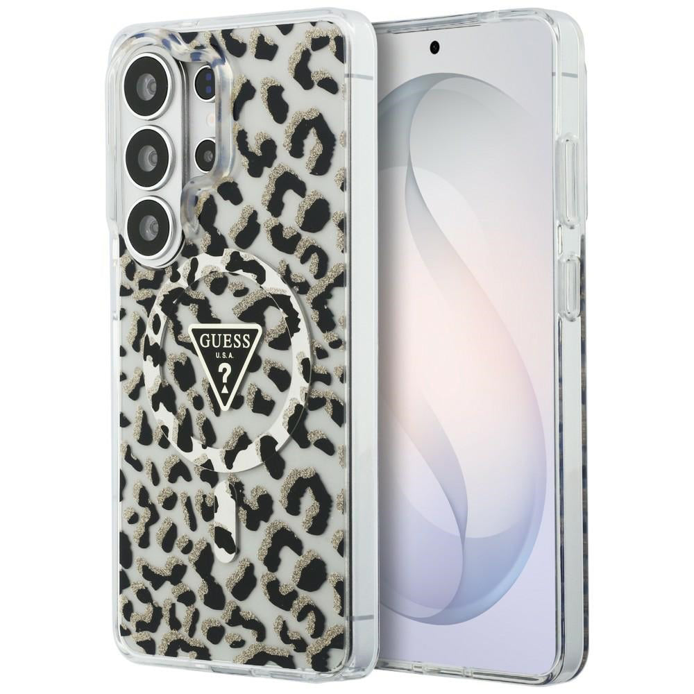 MagSafe cover til Samsung Galaxy S26 Ultra S948, Guess, IML Leopard Mønster, Sort
