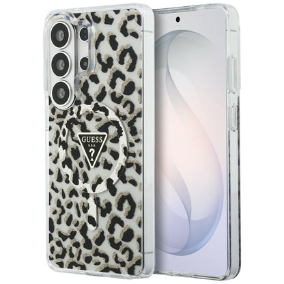 MagSafe cover til Samsung Galaxy S26 Ultra S948, Guess, IML Leopard Mønster, Sort