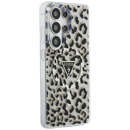 MagSafe cover til Samsung Galaxy S26 Ultra S948, Guess, IML Leopard Mønster, Sort