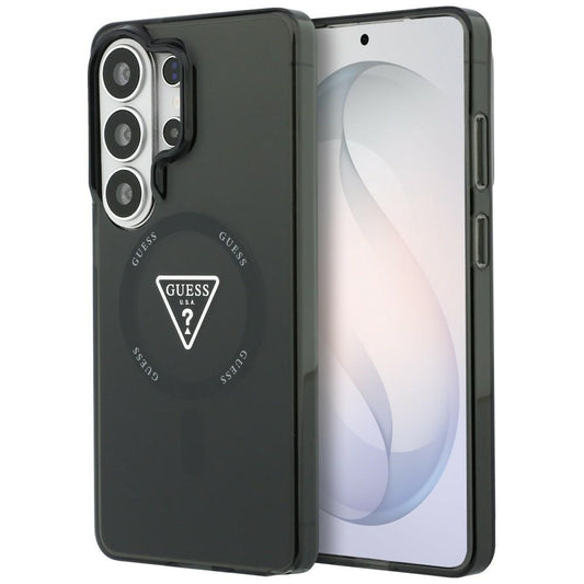 MagSafe cover til Samsung Galaxy S26 Ultra S948, Guess, IML Gradient Triangle Logo, Sort