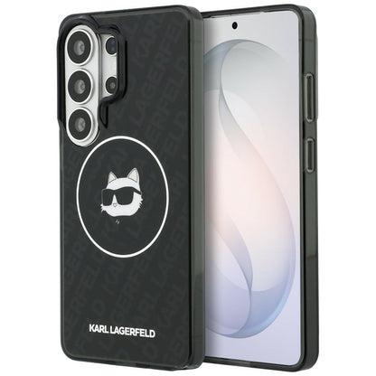 MagSafe cover til Samsung Galaxy S26 Ultra S948, Karl Lagerfeld, IML Choupette Head on KL Repeated Logo, Sort