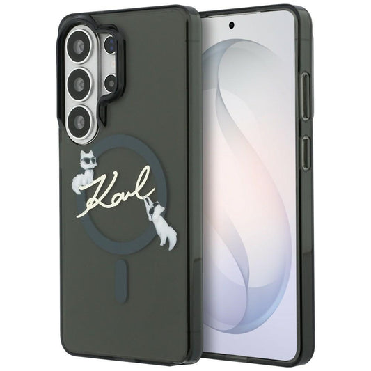 MagSafe cover til Samsung Galaxy S26 Ultra S948, Karl Lagerfeld, IML Choupette Karl Script Logo, Sort