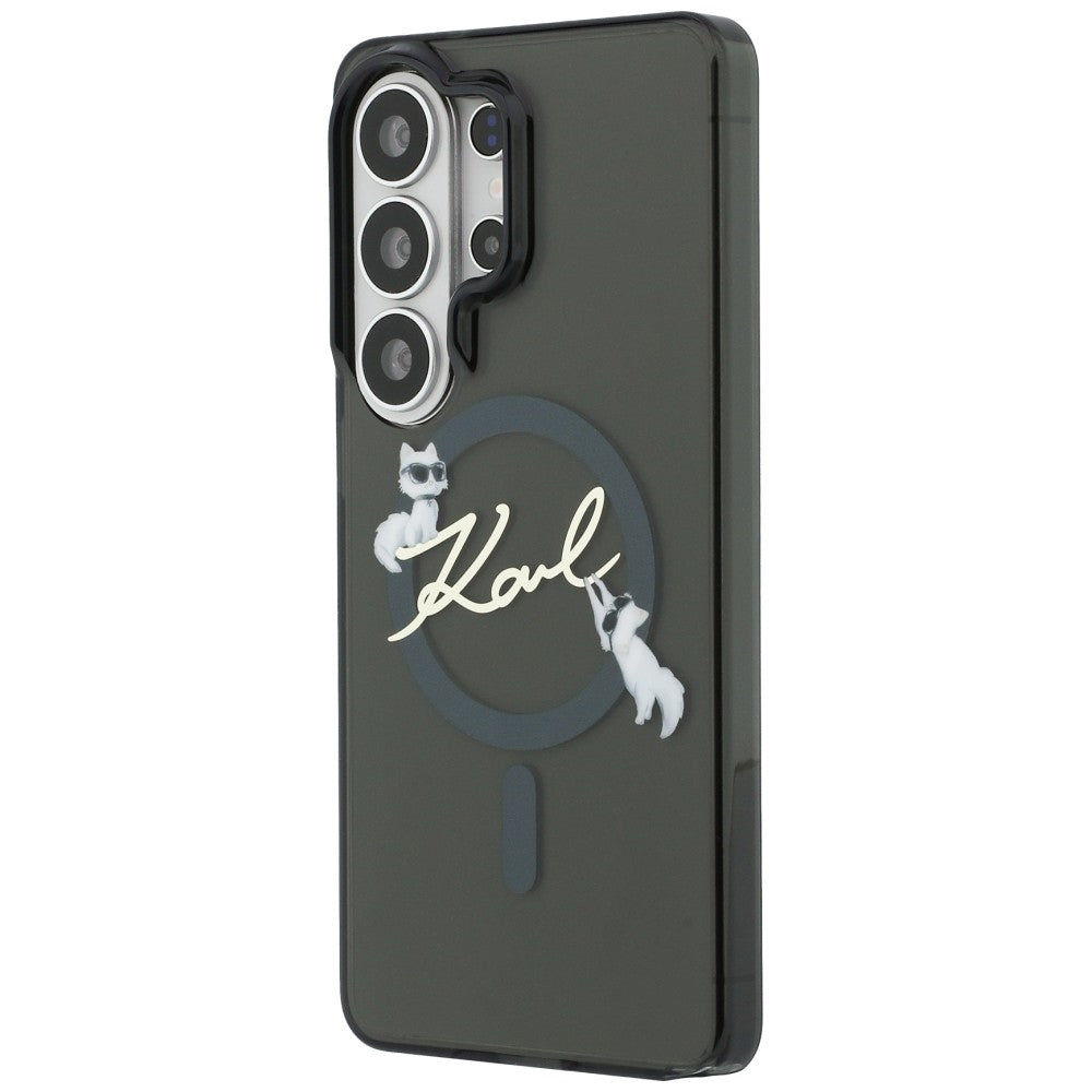 MagSafe cover til Samsung Galaxy S26 Ultra S948, Karl Lagerfeld, IML Choupette Karl Script Logo, Sort