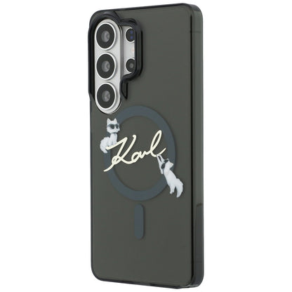 MagSafe cover til Samsung Galaxy S26 Ultra S948, Karl Lagerfeld, IML Choupette Karl Script Logo, Sort